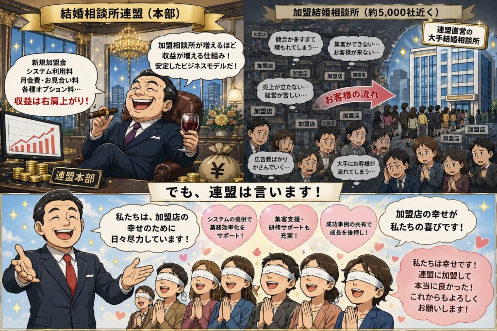 連盟本部は自社の利益のみを考えている
