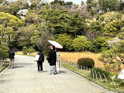 横浜三渓園前撮りの様子