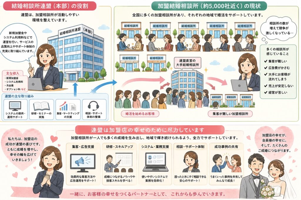 IBJ連盟本部は加盟店を幸せにするための運営をしてくれる
