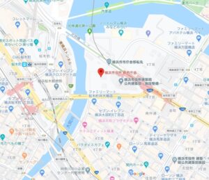 横浜新庁舎地図